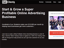 Tablet Screenshot of getclients.com